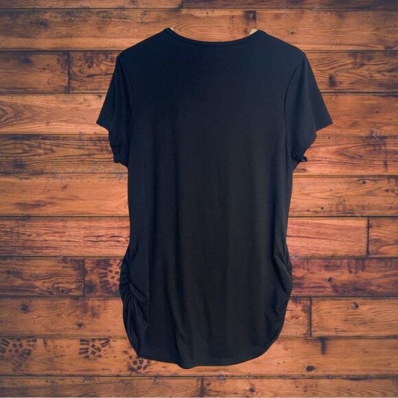 5 for $25🔥Ruby & Lace "Mamacita" Maternity Black Short Sleeve T-Shirt Large - Picture 2 of 6